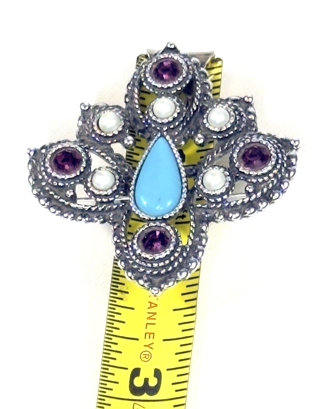 Vintage 1974 Sarah Coventry “Imperial” convertible brooch and pendant. - Picture 7 of 12